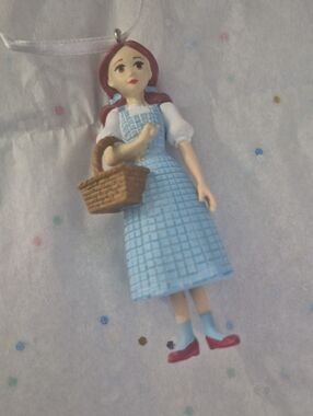 Light Blue Gingham Kids Dress with Basket Accent